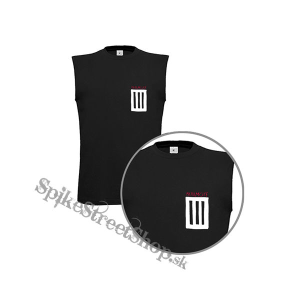 PARAMORE - 3 Bar - čierne pánske tričko bez rukávov