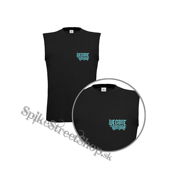 WE CAME AS ROMANS - Cyan Logo - čierne pánske tričko bez rukávov