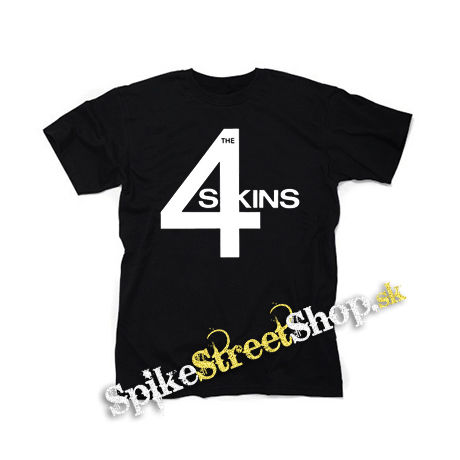 4 SKINS - Logo - čierne detské tričko