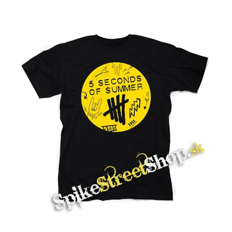 5 SECONDS OF SUMMER - Scribble Logo - čierne detské tričko