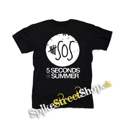 5 SECONDS OF SUMMER - Sign - čierne detské tričko