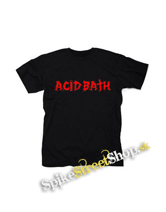ACID BATH - Logo Red - čierne detské tričko