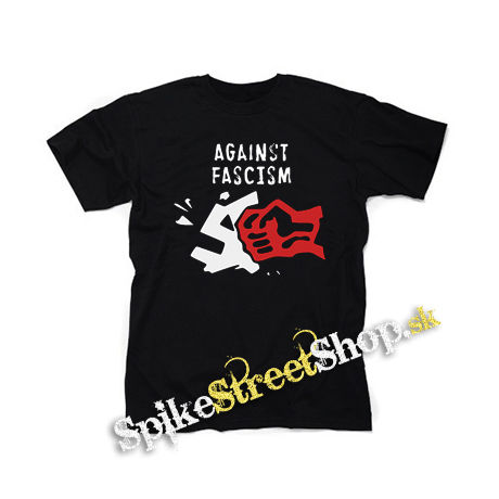 AGAINST FASCISM - čierne detské tričko