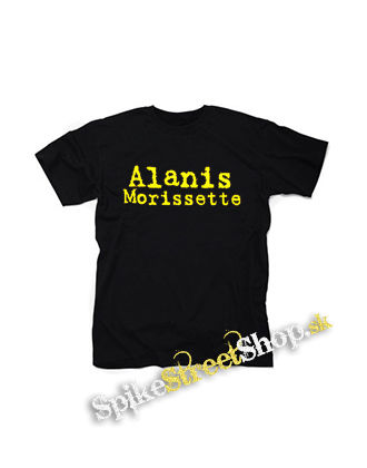 ALANIS MORISSETTE - Logo - čierne detské tričko