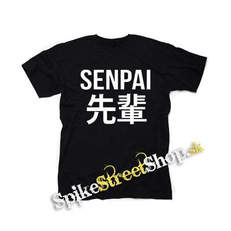 ANIME - SENPAI - Logo & Symbols - čierne detské tričko