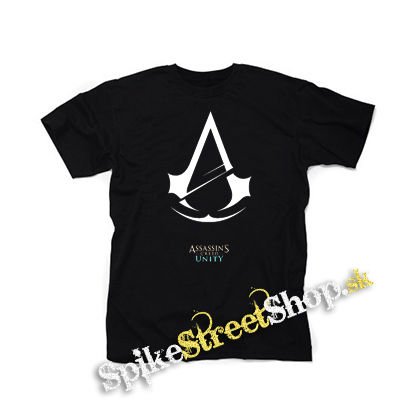 ASSASSINS CREED - Unity Logo - čierne detské tričko