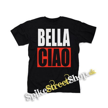 BELLA CIAO - čierne detské tričko