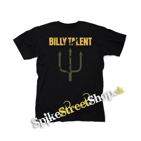 BILLY TALENT - Logo Yellow Green - čierne detské tričko