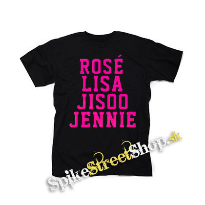 BLACKPINK - Names - čierne detské tričko
