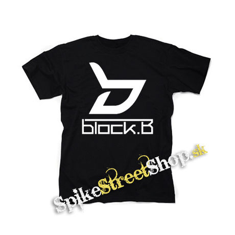 BLOCK B - Logo - čierne detské tričko