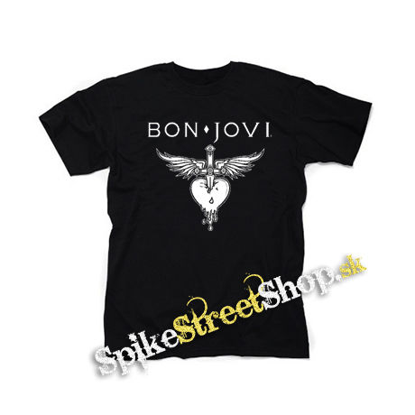 BON JOVI - White Heart - čierne detské tričko