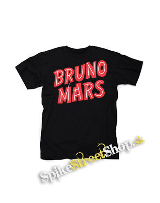 BRUNO MARS - Logo - čierne detské tričko