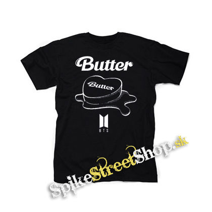 BTS - BANGTAN BOYS - Butter - čierne detské tričko