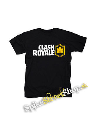 CLASH ROYALE - Logo - čierne detské tričko