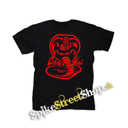 COBRA KAI - Red Cobra Logo - čierne detské tričko