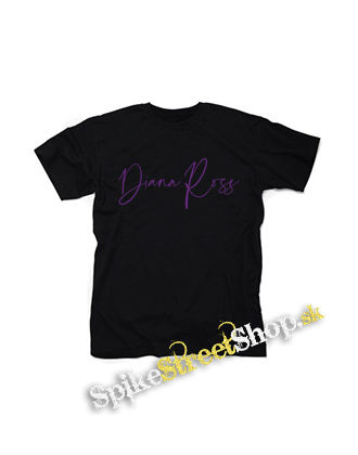 DIANA ROSS - Logo - čierne detské tričko