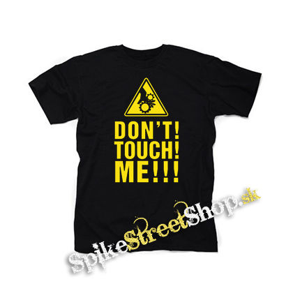 DON'T TOUCH ME - čierne detské tričko
