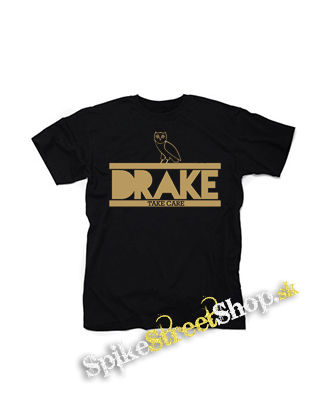 DRAKE - Take Care - čierne detské tričko