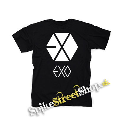 EXO - Logo - čierne detské tričko