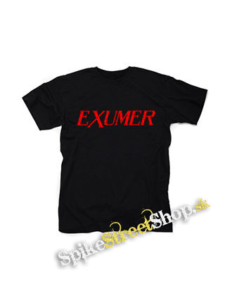 EXUMER - Logo Red - čierne detské tričko
