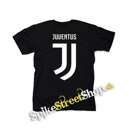 FC JUVENTUS - Logo Motive 2 - čierne detské tričko