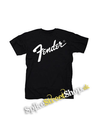 FENDER - Logo - čierne detské tričko