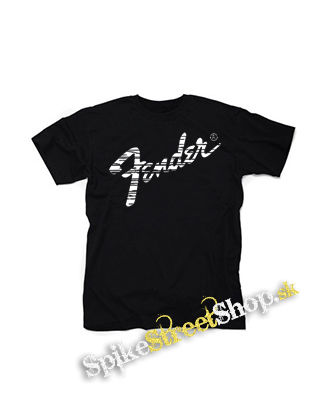 FENDER - Logo Vintage - čierne detské tričko