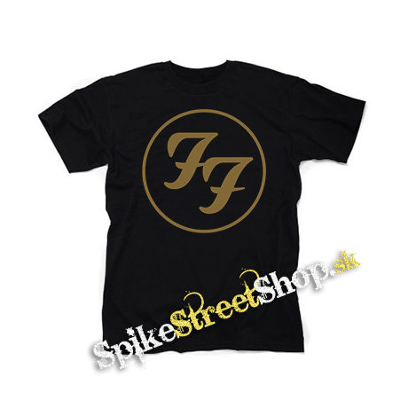 FOO FIGHTERS - Gold Logo - čierne detské tričko
