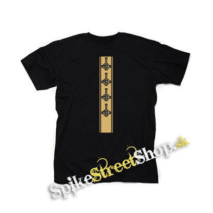 GHOST - Gold Logo Motive 2 - čierne detské tričko