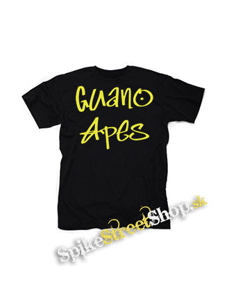 GUANO APES - Logo Yellow - čierne detské tričko