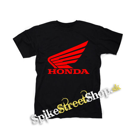 HONDA - Red Logo - čierne detské tričko