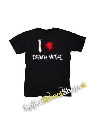I LOVE DEATH METAL - čierne detské tričko
