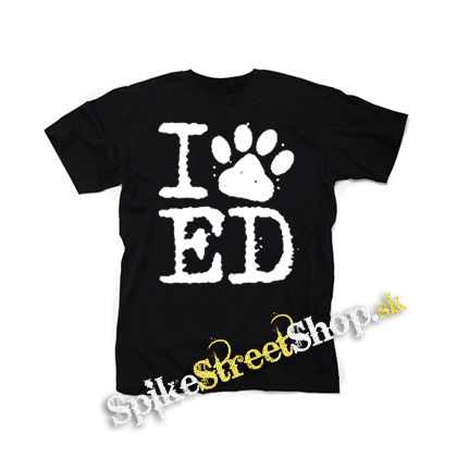 I LOVE ED SHEERAN - čierne detské tričko