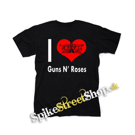 I LOVE GUNS N ROSES 2 - čierne detské tričko