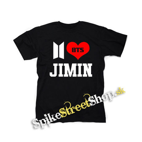 I LOVE JIMIN - Bangtan Boys - čierne detské tričko