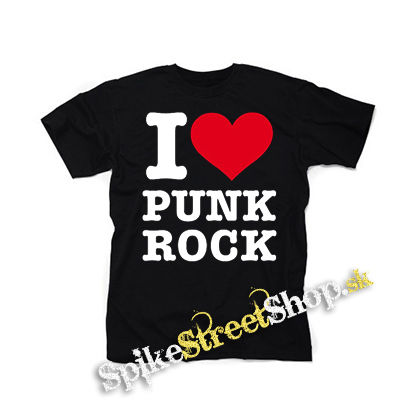 I LOVE PUNKROCK - čierne detské tričko