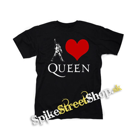 I LOVE QUEEN - čierne detské tričko