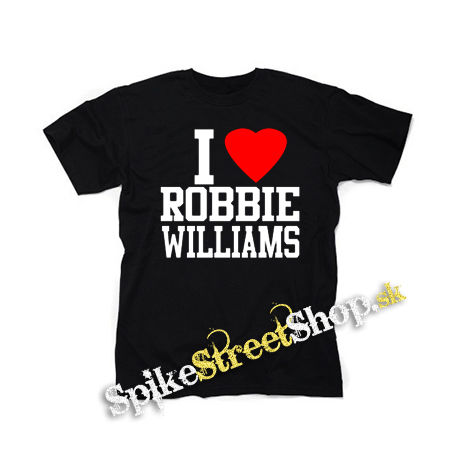 I LOVE ROBBIE WILLIAMS - čierne detské tričko