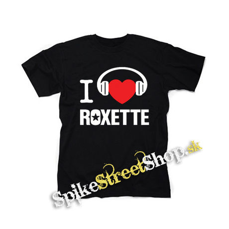 I LOVE ROXETTE - čierne detské tričko