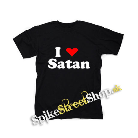 I LOVE SATAN - čierne detské tričko