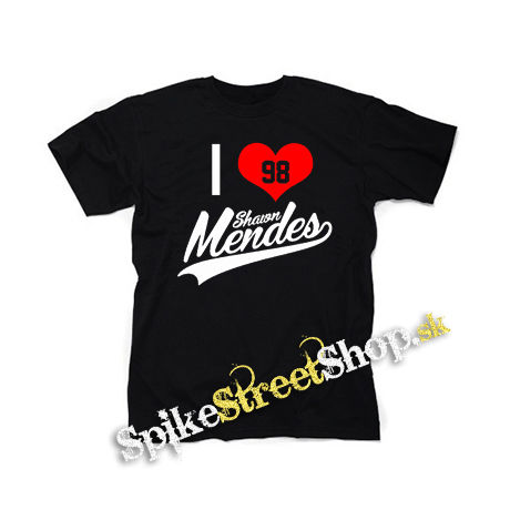 I LOVE SHAWN MENDES - čierne detské tričko