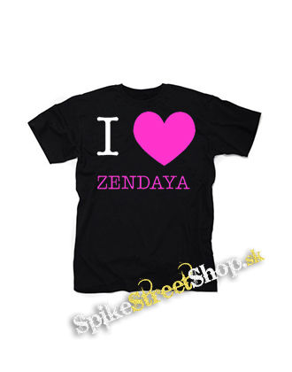 I LOVE ZENDAYA - čierne detské tričko