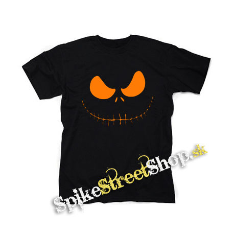 JACK SKELLINGTON - Orange Smile - čierne detské tričko