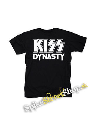 KISS - Dynasty White Motive - čierne detské tričko