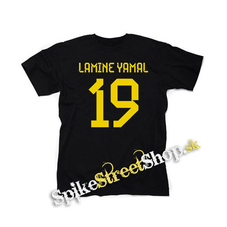 LAMINE YAMAL - 19 - čierne detské tričko