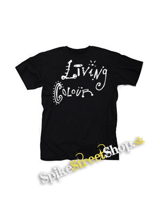 LIVING COLOUR - Logo - čierne detské tričko