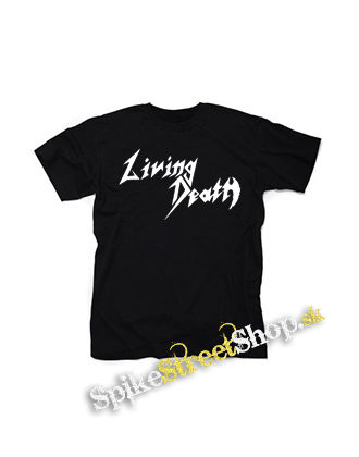LIVING DEATH - Logo - čierne detské tričko