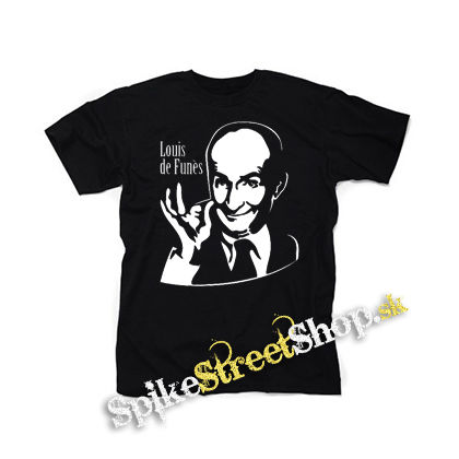 LOUIS DE FUNÉS - Portrait - čierne detské tričko