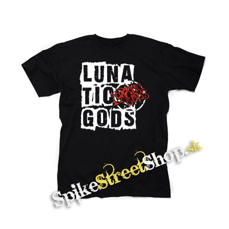 LUNATIC GODS - Logo Lunatic Gods - čierne detské tričko
