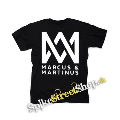 MARCUS & MARTINUS - Logo - čierne detské tričko